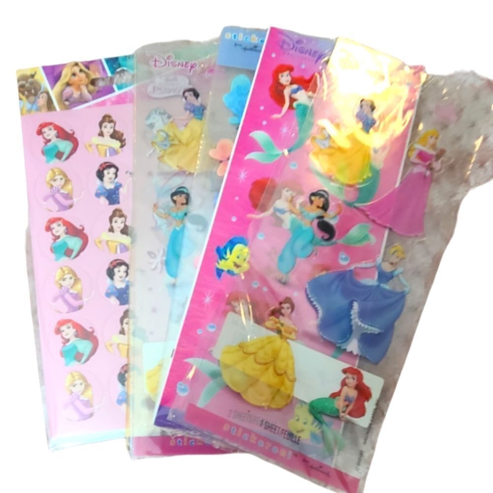Disney Stickers (120+) Princesses and‎ Butterflies NWT
